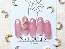 ネイルクイーン(Nail Queen)/ピンク×ビジューネイル♪¥6600