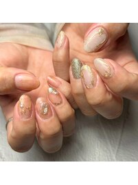 ちぐはくニュアンスネイル