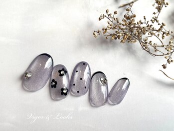 ヴィガー アンド ルックス 白金 目黒(Vigor&Looks)/マグネットネイル　細フレンチ
