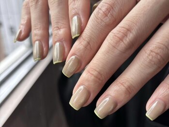 アイネイルズ 梅田店(I nails)/マグネット先端フレンチ¥9700