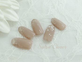 ワンカラー×ラメ×ストーン