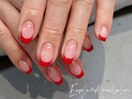 フレンチネイル・真赤