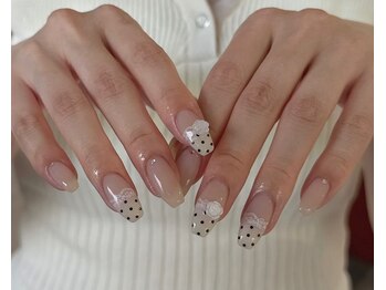 エル(Elle.)/ガーリーネイル バラ レース