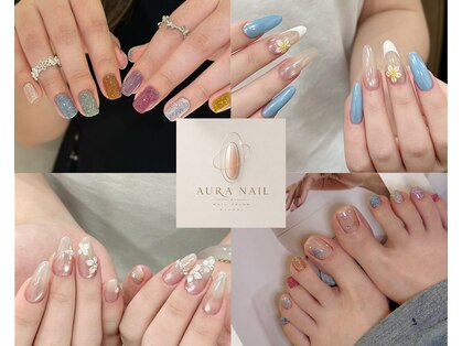 長さだし/フィルイン/ワンホン/持ち込み/マグネット【AURA NAIL】名古屋店の写真