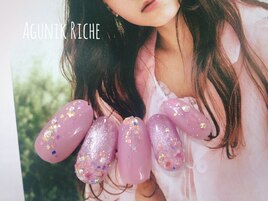 【押し花ネイル】