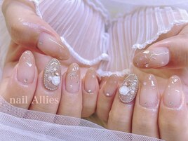 秋ガーリーネイル
