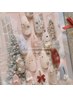 期間限定【hand】Xmas nail 2本art  ¥7800