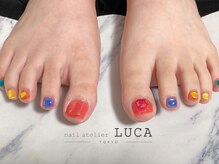 ネイルアトリエルカ(nail atelier LUCA)/M-848 カラフルうるうる氷ネイル