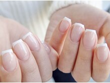 フレンチネイル［中野/パラジェル/大人上品/ラメライン込み］