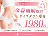 【痩身初めての方へ】人気No.1全身脂肪撃退サイズダウン痩身コース75分1980円
