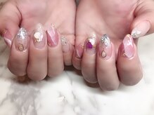 エトワール 中川中島店(Etoile)/ピンク波ネイル