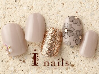 アイネイルズ 町田店(I nails)/くすみシアーフラワー 8980円