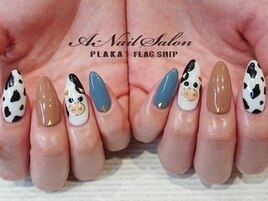 21/1/11　カウ柄nail