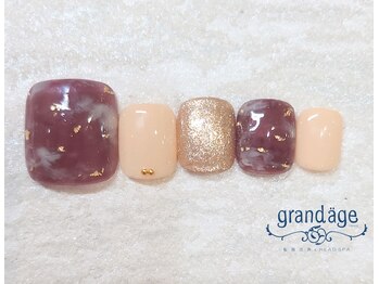 グランアージュ ルポ 北千住(grandage repos)/フットネイル☆Fコース