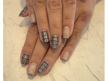 フェアリーファクトリー(Fairy factory)/チェックネイル