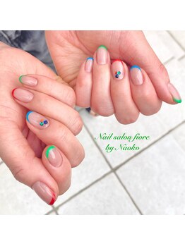 推し3人のカラーフレンチ♪