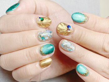 マハロネイル(Mahalo Nail)/持ち込みデザイン
