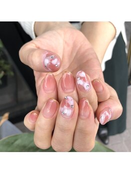 トータルサロン 白べぇーっ プラス/バレンタインネイル