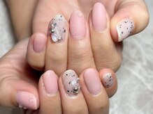 レディグリッター(Lady glitter)/ダルメシアン+天然石アート