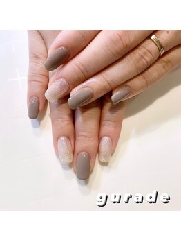 ダークグレー×ラメ