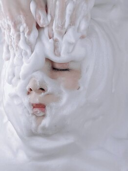 ベレカ(belleca)の写真/＜NEW＞美容成分のフワフワ泡で洗浄/保湿◎泡に包まれる新感覚のリラックスタイム♪
