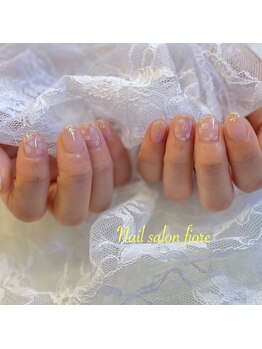 フィオーレ(fiore)/水彩アート ふんわり桜 春ネイル