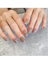 ウカネイル(uka nail)/細フレンチネイル