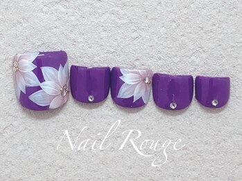 ネイルルージュ(Nail Rouge)/フットジェル★花ネイル