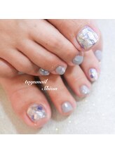 たゆ ネイル(たゆnail)/フットシルバーシェルネイル