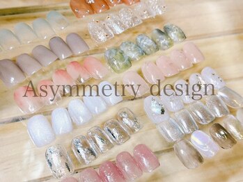 ノンノガーデン フォーネイル 札幌大通店(non-no garden for nail)/アシンメトリーデザイン