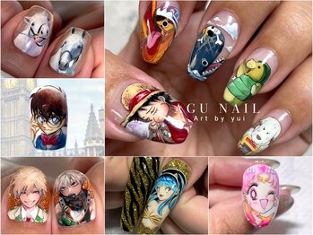 手描きart 痛ネイル 一例