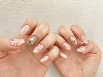 ニキ ヘアー ネイル(niki hair nail)/ピンクツイード