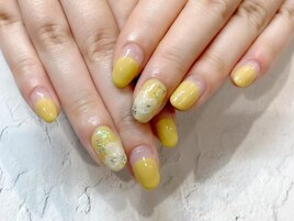 ふんわりお花ネイル