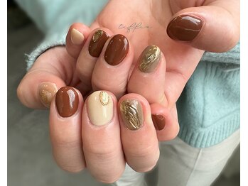 ネイルサロン ティフィン(tiffin)/~ブラウンミラーネイル~