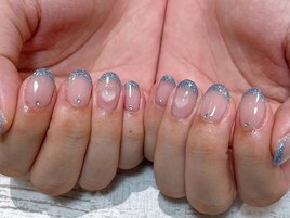 織田＿ラメフレンチネイル