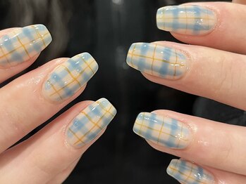 イト 藤崎店(ito)/チェック柄ネイル♪