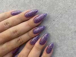 ラメワンカラーネイル！