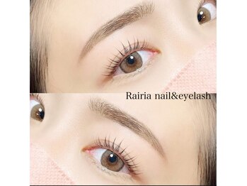 ライリアネイル(Rairia nail)の写真/軽い付け心地で人気のフラットラッシュをリーズナブルな価格でご提供♪持続力の高いLEDエクステも◎