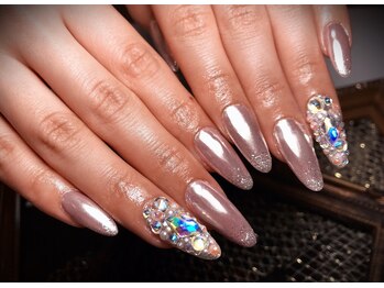 アメイズ(AMAZE)/ピンクミラーネイル