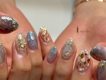 アイネイルズ 吉祥寺店(I nails)/ブルーミラーニュアンス
