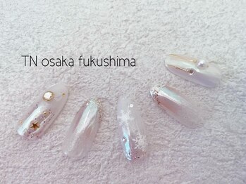 ティーエヌ 大阪福島店の写真/【毎月の定額デザイン6600円～】大人可愛い綺麗目デザインが大人気♪駅から2分♪