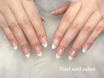 ティミネイルサロン(Timi nail salon)/バイカラーフレンチ ¥6500