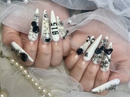 ロングスカルプゴテゴテアート