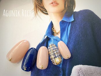 アグニークリッシェ(Agunik Riche)/【ツイードネイル】
