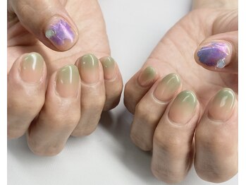 ベースカラーありグラデーション