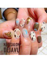 デジャヴ(Dejavu)/秋のアニマルネイル