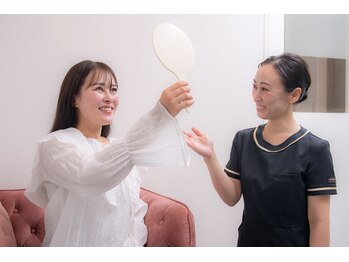 小顔フェイスラボ キュテラ 藤が丘店(小顔 Face Labo. Cutella)/効果の確認＆アドバイス