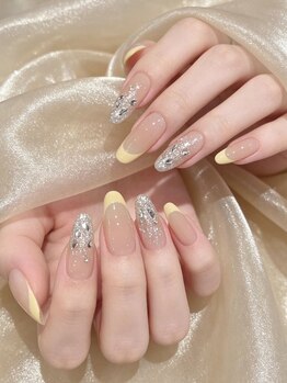 Shiori Nailsalon　持ち込み・長さだしサロン/持ち込み｜ビジュ―フレンチ