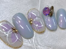 ビービーネイル(BB)/水彩フラワーネイル