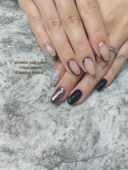 プライベート ネイルサロン マーマ(murmur)/ブラックネイル